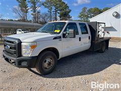 2011 Ford F350 2WD Crew Cab Flatbed Pickup 