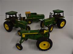 John Deere Die-cast Tractors And Combine 