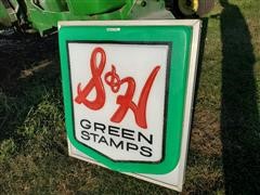 S&H Green Stamps Lighted Sign 