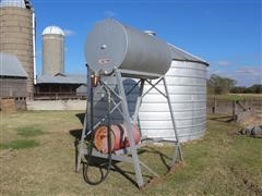 Fuel Storage Tank On Stand 