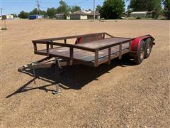 16' T/A Flatbed Utility Trailer 