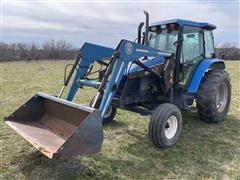 New Holland TS110 2WD Tractor W/Loader 