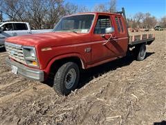 1985 Ford F-250 XL 2WD Flatbed Pickup 