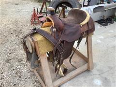 John Lyon’s 16” Roping Saddle 