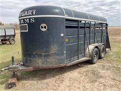 1982 TrailMaster Bumper Hitch T/A Livestock Trailer 