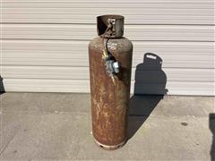 100# Upright Propane Tank W/Contents 