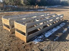 Bottomless Wooden Feed Bunks 