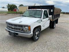 1998 Chevrolet 3500 2WD Flatbed Dump Truck 