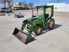 1984 John Deere 750 MFWD Compact Utility Tractor W/Loader 