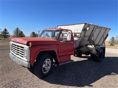 1974 Ford F600 S/A Feed Truck W/Harsh 302 Feed Box 