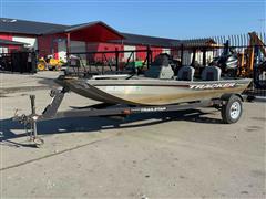 2017 Tracker 17PRO160 Aluminum Boat, Mercury Motor & Trailer 