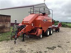 2005 Hesston 4760 Big Square Baler W/Case IH 8576 Bale Accumulator 