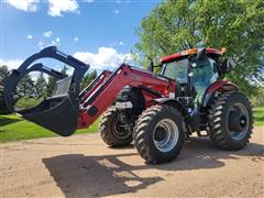 2013 Case IH Puma 160 MFWD Tractor W/Grapple Loader 