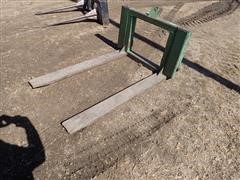 Homemade Bale Fork W/John Deere 148 Mounts 