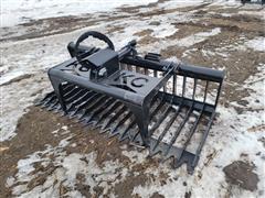 Kit Containers Rock/Brush Grapple Skid Steer Attachment 