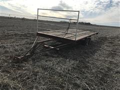 Shop Built T/A Flatbed Hay Trailer 