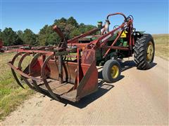 1961 John Deere 3010 2WD Tractor W/Grapple Loader 