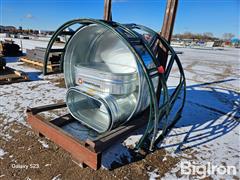 Behlen Round Bale Feeder & Galvanized Water Tanks 