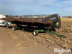 John Deere 220 Ray-Mac 3 Way Combine Header W/E-Z Trail Header Trailer 