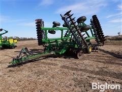 John Deere 637 29'3" Disk W/3-Bar Harrow 