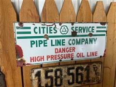 Pipe Line Sign 