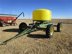 J D Skiles 1300 Gal 4 Wheel Steer Fertilizer Cart 