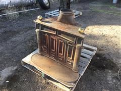 Antique Cast Iron Wood Stove 