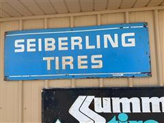 Seiberling Metal Tire Sign 