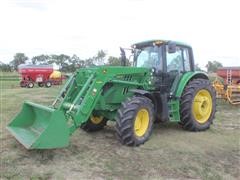 2014 John Deere 6115M MFWD Tractor W/Loader 