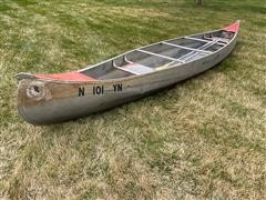 17’ Aluminum Canoe 