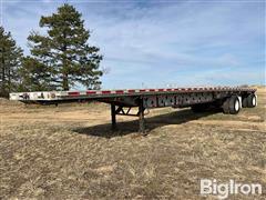 2006 Manac AAF48 T/A Spread Axle Aluminum Flatbed Trailer 