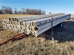 8" Gated PVC Irrigation Pipe 