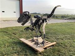 Custom Made Metal Dinosaur 