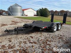 1982 Charles Machine Works 15x7 T/A Tilt Bed Trailer 