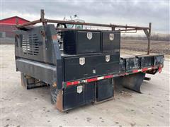 8' X 12’ Flatbed Truck Body w/ Storage 