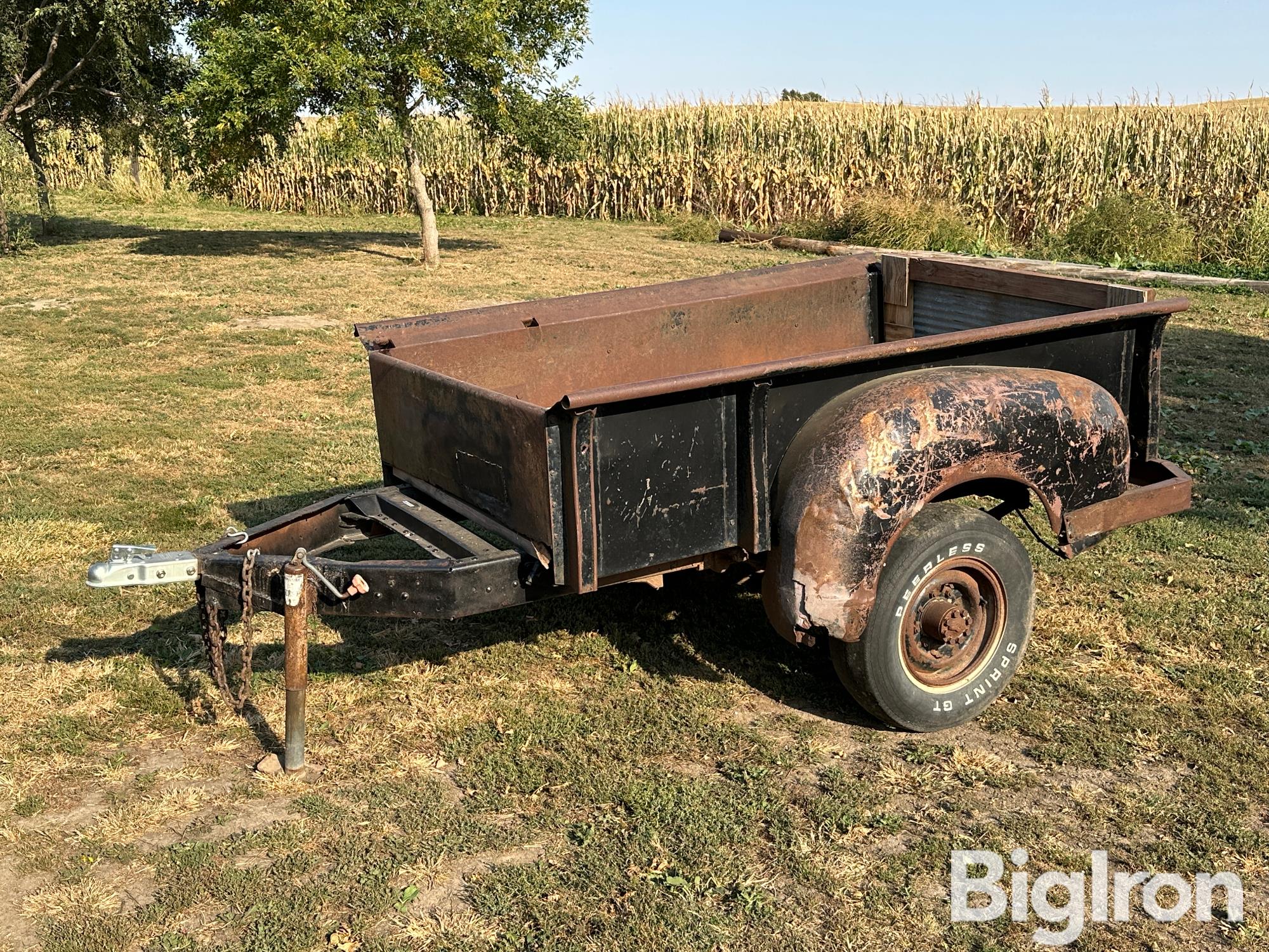 Shop Built S/A Pickup Box Trailer 