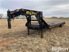 2012 Big Tex 25GN T/A Gooseneck Flatbed Trailer 