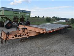 1999 Hudson HTD 18D T/A Flatbed Equipment Trailer 