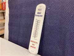 Mobil Thermometer Sign 