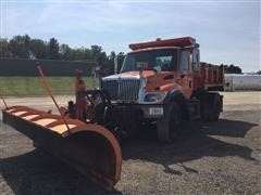 2007 International 7300 S/A Dump Truck W/Plow 