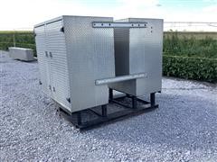 Aluminum Storage Boxes On Steel Frame 