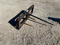 Single Bale Speer Skid Steer Attachment 