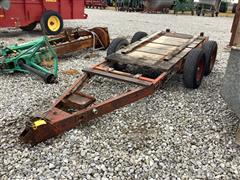 Shop Built T/A Flatbed Trailer 