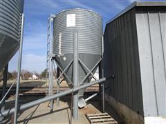 2 Ring Grain Bin W/Bottom Hopper 