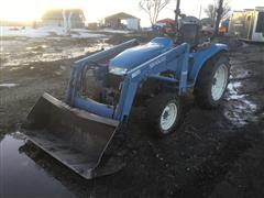 2000 New Holland TC25D MFWD Compact Utility Tractor W/Loader 
