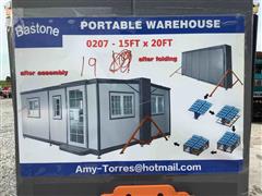 2023 Bastone 0207-15FT X 20FT Portable Warehouse 