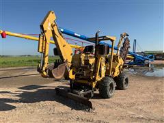 1985 Vermeer M-455A 4x4 Trencher W/Backhoe & Backfill Blade 