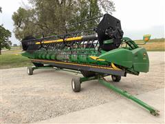 2014 John Deere 625F Flex Head W/Header Trailer 