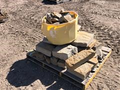 Pallet Of Decorative Landscaping Rocks 