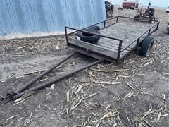 Shop Built 9' Flatbed Trailer 